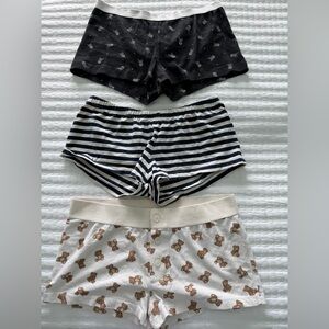 3 pairs or Brandy Melville sleep shorts